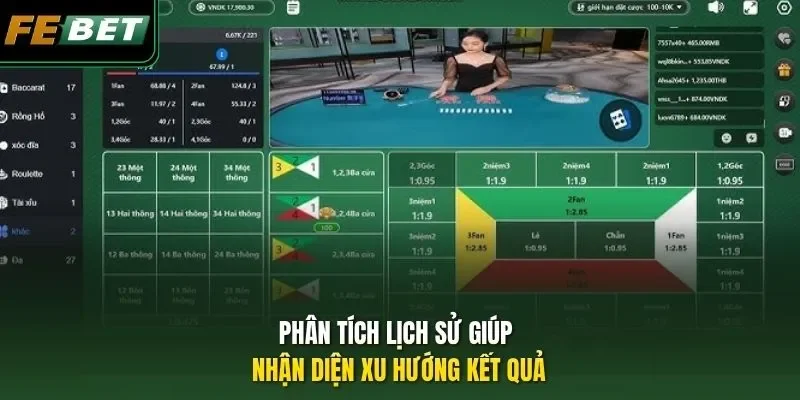 Phân tích lịch sử giúp nhận diện xu hướng kết quả